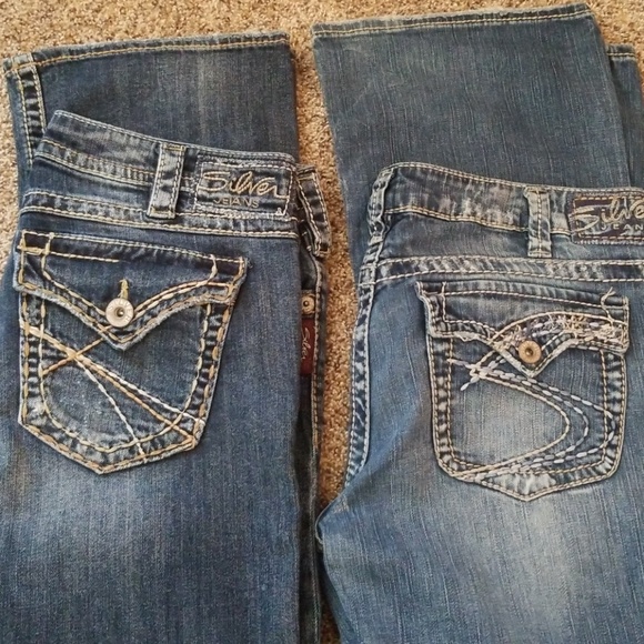Silver Jean's. Great condition - Picture 1 of 5